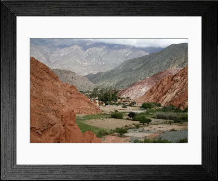 Framed Print : Landscape from the Camino de los Colorados trail around Purmamarca, Quebrada de Humahuaca, UNESCO World Heritage Site, Jujuy Province, Argentina, South America Framed Print : Landscape from the Camino de los Colorados trail around Purmamarca, Quebrada de Humahuaca, UNESCO World Heritage Site, Jujuy Province, Argentina, South America