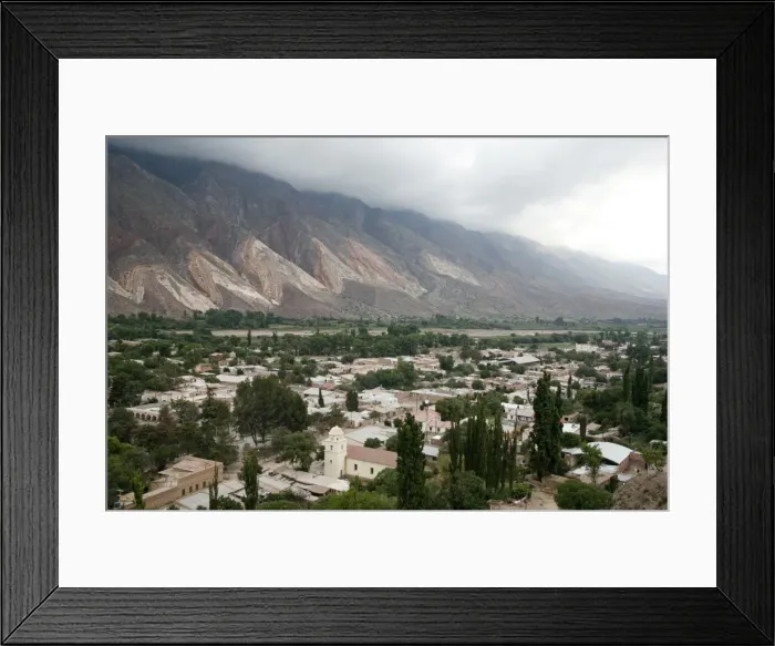 Framed Print : View over Maimara and Paleta del Pintor (Painters Palette) mountains, Quebrada de Humahuaca, UNESCO World Heritage Site, Jujuy Province, Argentina, South America Framed Print : View over Maimara and Paleta del Pintor (Painters Palette) mountains, Quebrada de Humahuaca, UNESCO World Heritage Site, Jujuy Province, Argentina, South America