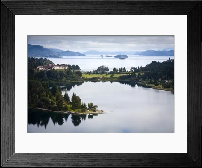 Framed Print : View over Nahuel Huapi lake and Llao Llao hotel near Bariloche, Lake District, Patagonia, Argentina, South America Framed Print : View over Nahuel Huapi lake and Llao Llao hotel near Bariloche, Lake District, Patagonia, Argentina, South America