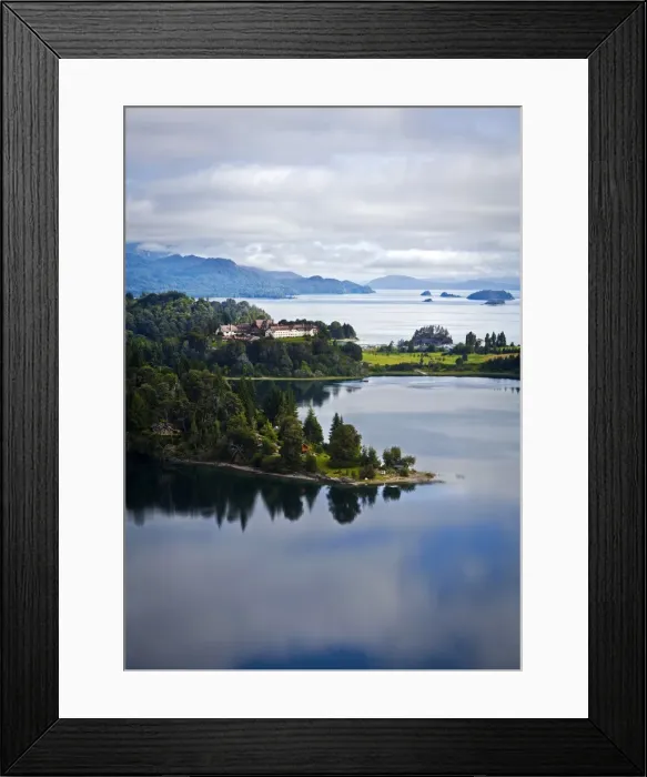 Framed Print : View over Nahuel Huapi lake and Llao Llao hotel near Bariloche, Lake District, Patagonia, Argentina, South America Framed Print : View over Nahuel Huapi lake and Llao Llao hotel near Bariloche, Lake District, Patagonia, Argentina, South America