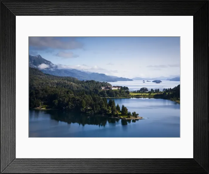 Framed Print : View over Nahuel Huapi lake and Llao Llao hotel near Bariloche, Lake District, Patagonia, Argentina, South America Framed Print : View over Nahuel Huapi lake and Llao Llao hotel near Bariloche, Lake District, Patagonia, Argentina, South America