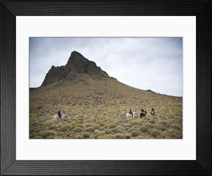 Framed Print : Horseback riding, Patagonia, Argentina, South America Framed Print : Horseback riding, Patagonia, Argentina, South America