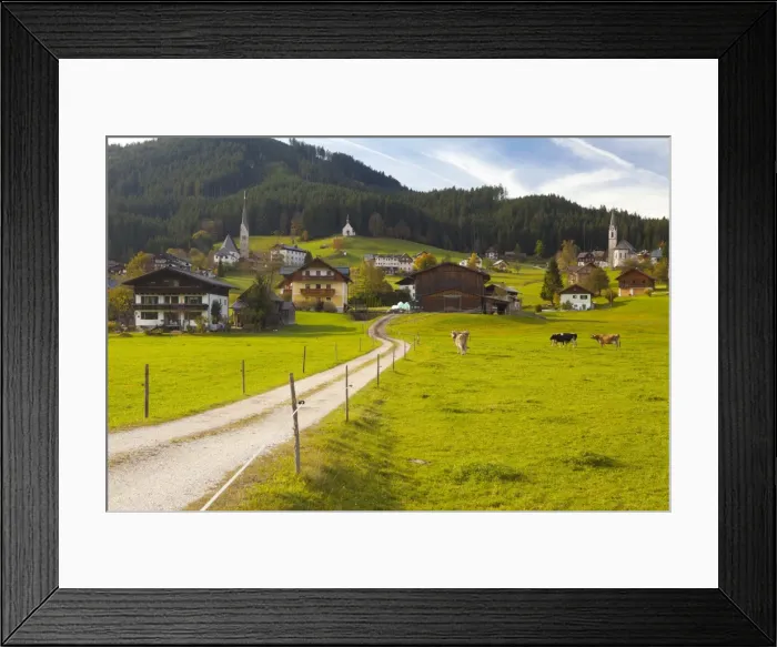 Framed Print : Gosau, Salzkammergut, Austria, Europe Framed Print : Gosau, Salzkammergut, Austria, Europe