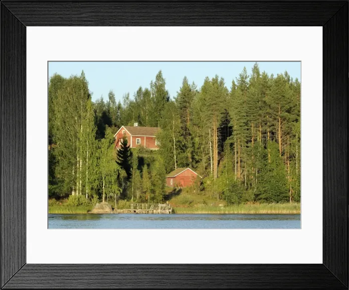 Framed Print : Finnish summer house on a wooded island in Lake Saimaa by sunset light, near Savonlinna, Finland, Scandinavia, Europe Framed Print : Finnish summer house on a wooded island in Lake Saimaa by sunset light, near Savonlinna, Finland, Scandinavia, Europe