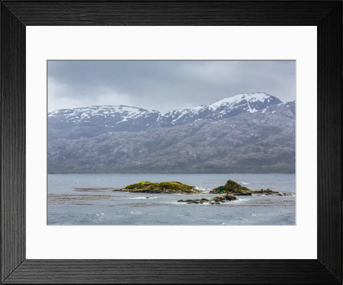 Framed Print : Navigation aid in the Strait of Magellan, Patagonia, Chile, South America Framed Print : Navigation aid in the Strait of Magellan, Patagonia, Chile, South America