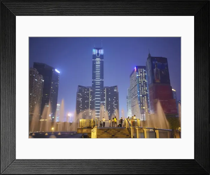 Framed Print : CITIC Plaza at dusk, Tianhe, Guangzhou, Guangdong, China, Asia Framed Print : CITIC Plaza at dusk, Tianhe, Guangzhou, Guangdong, China, Asia