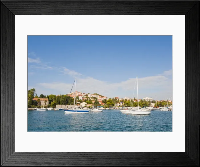 Framed Print : Sailing boats at Kolocep Island (Kalamota), Elaphiti Islands, Dalmatian Coast, Adriatic Sea, Croatia, Europe Framed Print : Sailing boats at Kolocep Island (Kalamota), Elaphiti Islands, Dalmatian Coast, Adriatic Sea, Croatia, Europe