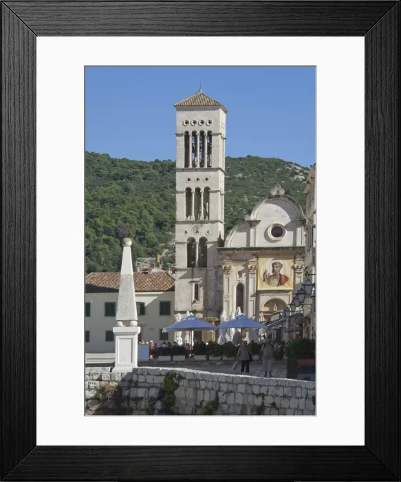 Framed Print : The St. Stephen Cathedral in the medieval city of Hvar, island of Hvar, Croatia, Europe Framed Print : The St. Stephen Cathedral in the medieval city of Hvar, island of Hvar, Croatia, Europe