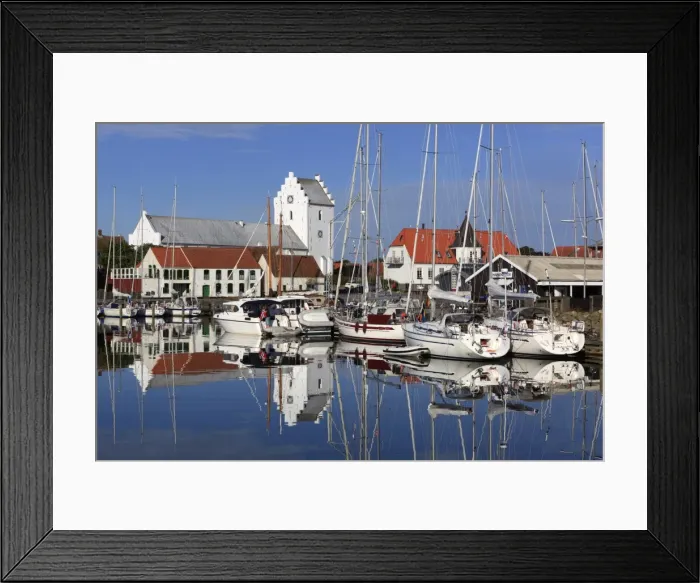 Framed Print : Saeby Klosterkirke and the harbour, Saeby, Jutland, Denmark, Scandinavia, Europe Framed Print : Saeby Klosterkirke and the harbour, Saeby, Jutland, Denmark, Scandinavia, Europe