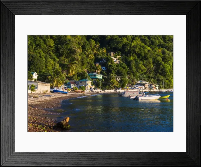 Framed Print : Soufriere, Dominica, West Indies, Caribbean, Central America Framed Print : Soufriere, Dominica, West Indies, Caribbean, Central America