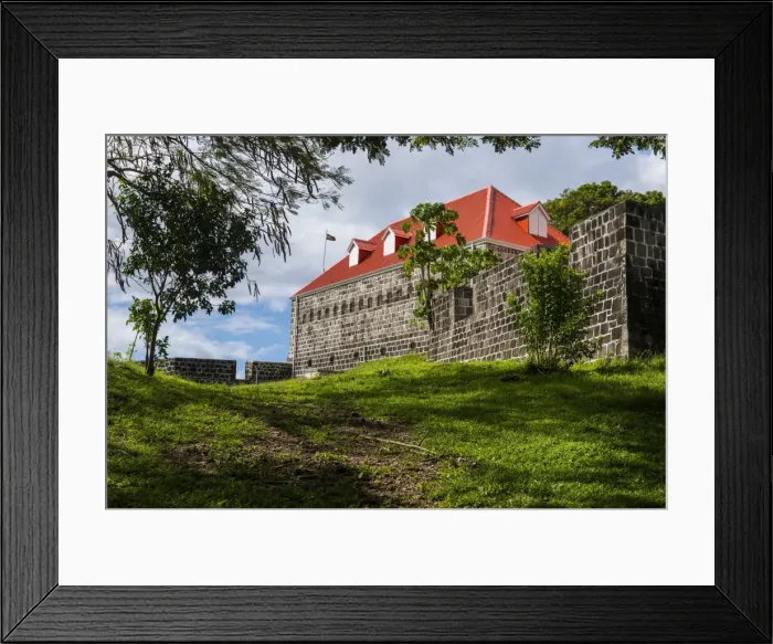 Framed Print : Old British Fort Shirley, Dominica, West Indies, Caribbean, Central America Framed Print : Old British Fort Shirley, Dominica, West Indies, Caribbean, Central America