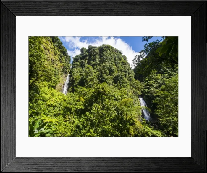 Framed Print : Trafalgar Falls, Morne Trois Pitons National Park, UNESCO World Heritage Site, Dominica, West Indies, Caribbean, Central America Framed Print : Trafalgar Falls, Morne Trois Pitons National Park, UNESCO World Heritage Site, Dominica, West Indies, Caribbean, Central America