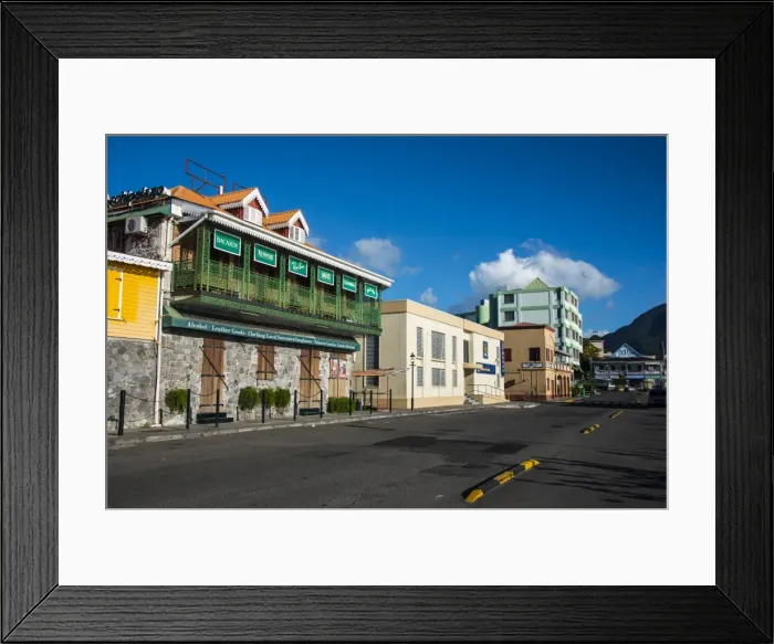 Framed Print : Downtown Roseau capital of Dominica, West Indies, Caribbean, Central America Framed Print : Downtown Roseau capital of Dominica, West Indies, Caribbean, Central America