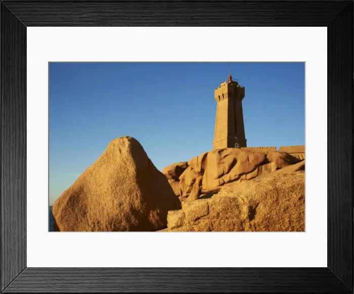 Framed Print : Pointe de Squewel and Mean Ruz Lighthouse, Men Ruz, Ploumanach, Cote de Granit Rose, Cotes d Armor, Brittany, France, Europe Framed Print : Pointe de Squewel and Mean Ruz Lighthouse, Men Ruz, Ploumanach, Cote de Granit Rose, Cotes d Armor, Brittany, France, Europe