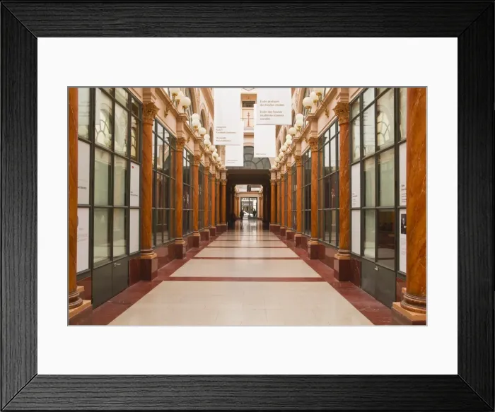 Framed Print : Galerie Colbert in central Paris, France, Europe Framed Print : Galerie Colbert in central Paris, France, Europe