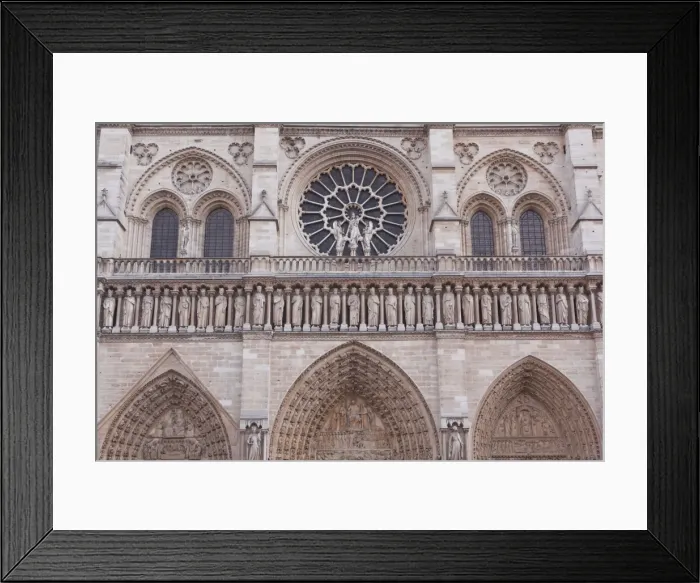 Framed Print : The facade of Notre Dame de Paris cathedral, Paris, France, Europe Framed Print : The facade of Notre Dame de Paris cathedral, Paris, France, Europe