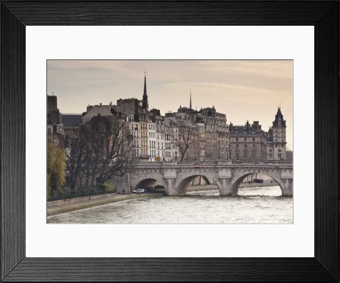 Framed Print : Pont Neuf and the Ile de la Cite in Paris, France, Europe Framed Print : Pont Neuf and the Ile de la Cite in Paris, France, Europe