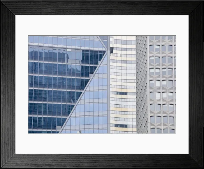 Framed Print : Abstract of buildings in the La Defense district, Paris, France, Europe Framed Print : Abstract of buildings in the La Defense district, Paris, France, Europe