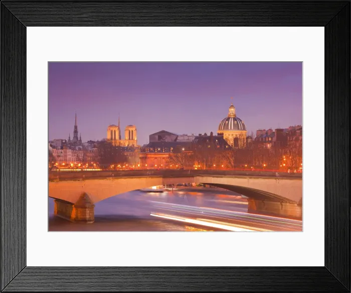 Framed Print : The city of Paris at dusk, Paris, France, Europe Framed Print : The city of Paris at dusk, Paris, France, Europe