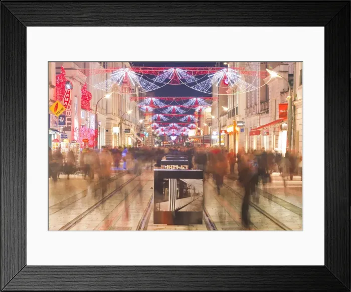 Framed Print : Rue Nationale in the city of Tours full of Christmas shoppers, Tours, Indre-et-Loire, France, Europe Framed Print : Rue Nationale in the city of Tours full of Christmas shoppers, Tours, Indre-et-Loire, France, Europe