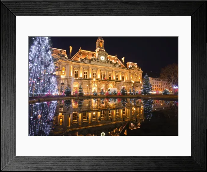 Framed Print : The Mairie (town hall) of Tours lit up with Christmas lights, Tours, Indre-et-Loire, France, Europe Framed Print : The Mairie (town hall) of Tours lit up with Christmas lights, Tours, Indre-et-Loire, France, Europe