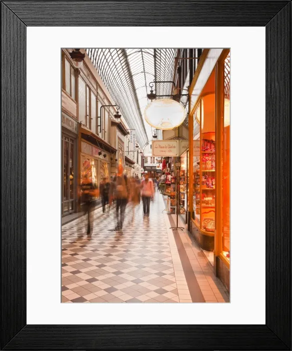 Framed Print : Passage Jouffroy in central Paris, France, Europe Framed Print : Passage Jouffroy in central Paris, France, Europe