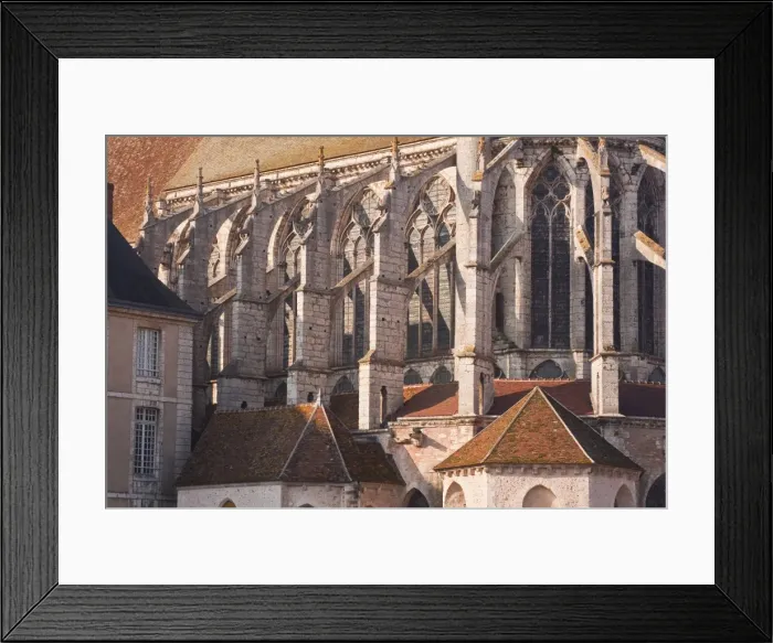 Framed Print : Flying butresses on the church abbey of Saint Pierre in Chartres, Eure-et-Loir, Centre, France, Europe Framed Print : Flying butresses on the church abbey of Saint Pierre in Chartres, Eure-et-Loir, Centre, France, Europe