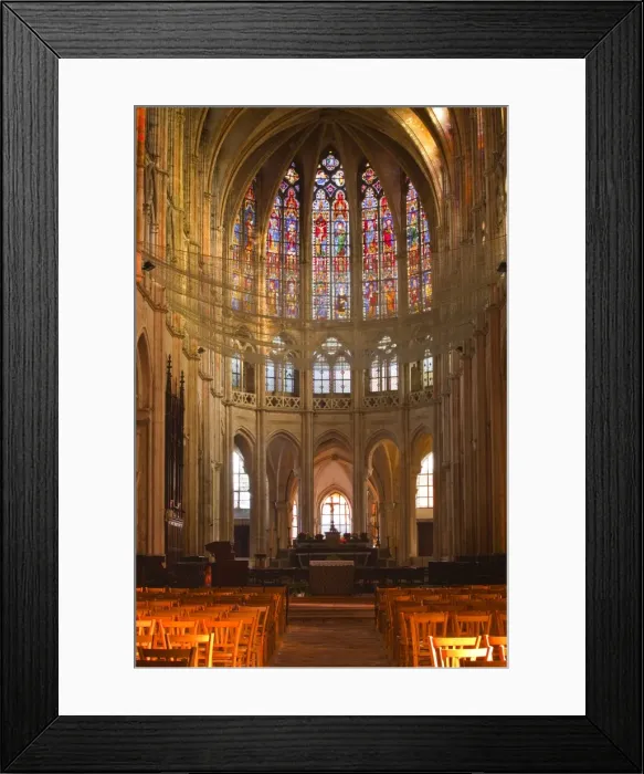 Framed Print : The interior of Saint Pierre church in Chartres, Eure-et-Loir, Centre, France, Europe Framed Print : The interior of Saint Pierre church in Chartres, Eure-et-Loir, Centre, France, Europe