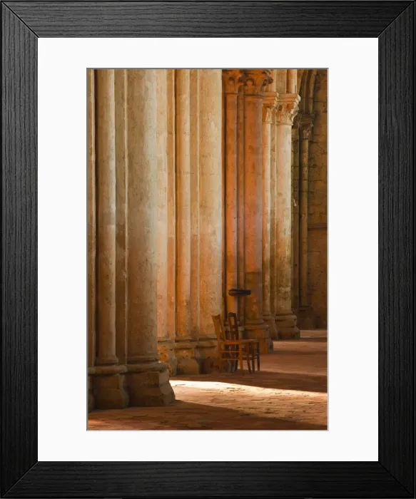 Framed Print : Solitude inside Saint Pierre church abbey in Chartres, Eure-et-Loir, Centre, France, Europe Framed Print : Solitude inside Saint Pierre church abbey in Chartres, Eure-et-Loir, Centre, France, Europe