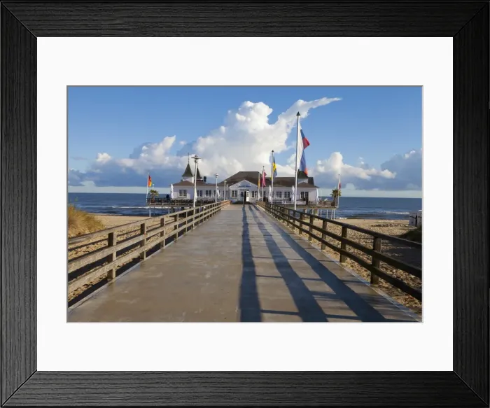 Framed Print : Historic Pier in Ahlbeck on the Island of Usedom, Baltic Coast, Mecklenburg-Vorpommern, Germany, Europe Framed Print : Historic Pier in Ahlbeck on the Island of Usedom, Baltic Coast, Mecklenburg-Vorpommern, Germany, Europe