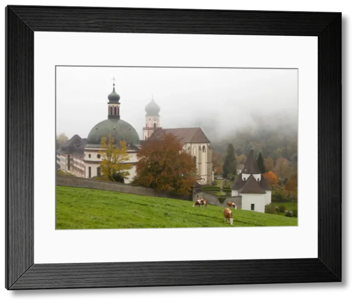 Framed Print : St. Trudpert Monastery (St. Trudpert Abbey) in autumn, Black Forest, Baden-Wurttemberg, Germany, Europe Framed Print : St. Trudpert Monastery (St. Trudpert Abbey) in autumn, Black Forest, Baden-Wurttemberg, Germany, Europe