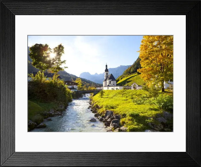 Framed Print : Ramsau Church in autumn, Ramsau, near Berchtesgaden, Bavaria, Germany, Europe Framed Print : Ramsau Church in autumn, Ramsau, near Berchtesgaden, Bavaria, Germany, Europe
