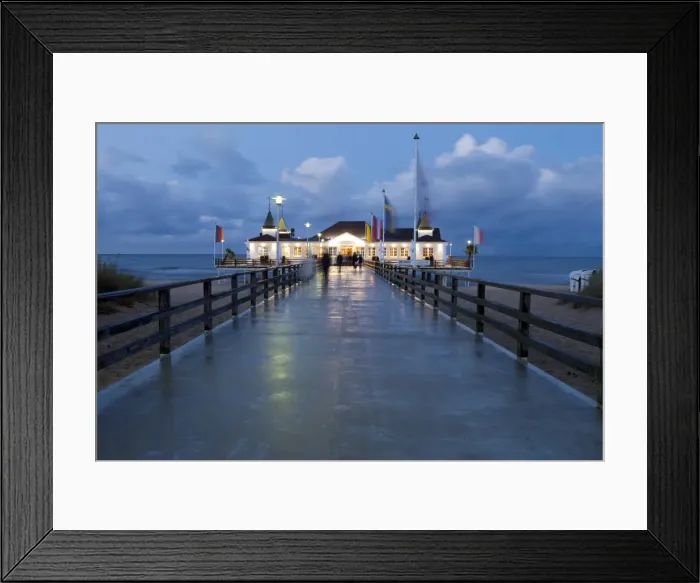 Framed Print : The historic Pier in Ahlbeck on the Island of Usedom, Baltic Coast, Mecklenburg-Vorpommern, Germany, Europe Framed Print : The historic Pier in Ahlbeck on the Island of Usedom, Baltic Coast, Mecklenburg-Vorpommern, Germany, Europe