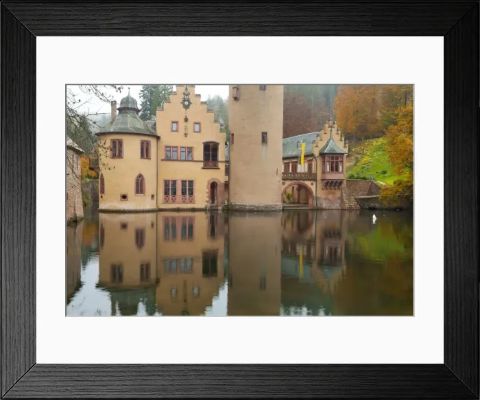 Framed Print : Schloss (Castle) Mespelbrunn in autumn, near Frankfurt, Germany, Europe Framed Print : Schloss (Castle) Mespelbrunn in autumn, near Frankfurt, Germany, Europe
