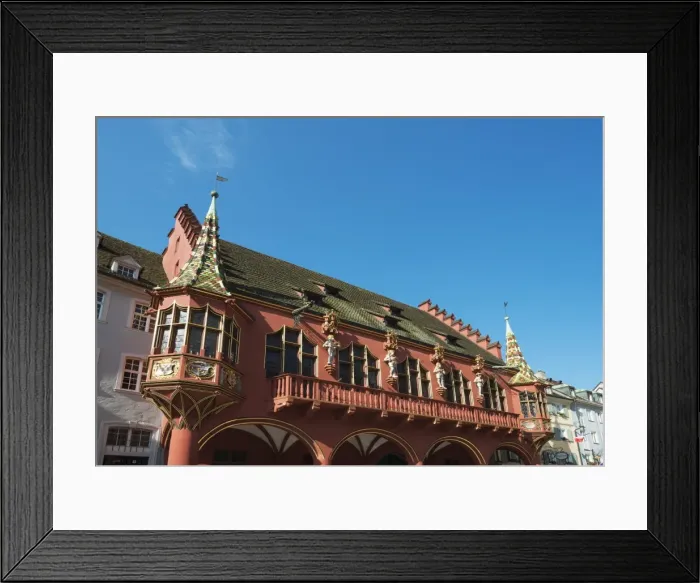Framed Print : Kaufhaus in Munsterplatz, Freiburg, Baden-Wurttemberg, Germany, Europe Framed Print : Kaufhaus in Munsterplatz, Freiburg, Baden-Wurttemberg, Germany, Europe