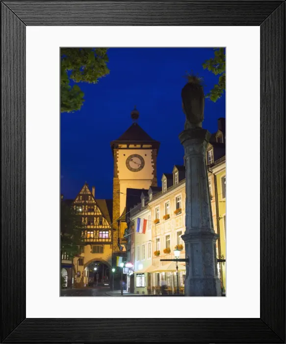 Framed Print : Old town city gate, Freiburg, Baden-Wurttemberg, Germany, Europe Framed Print : Old town city gate, Freiburg, Baden-Wurttemberg, Germany, Europe