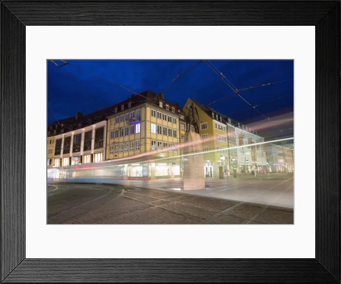 Framed Print : Tram in old town Freiburg, Baden-Wurttemberg, Germany, Europe Framed Print : Tram in old town Freiburg, Baden-Wurttemberg, Germany, Europe