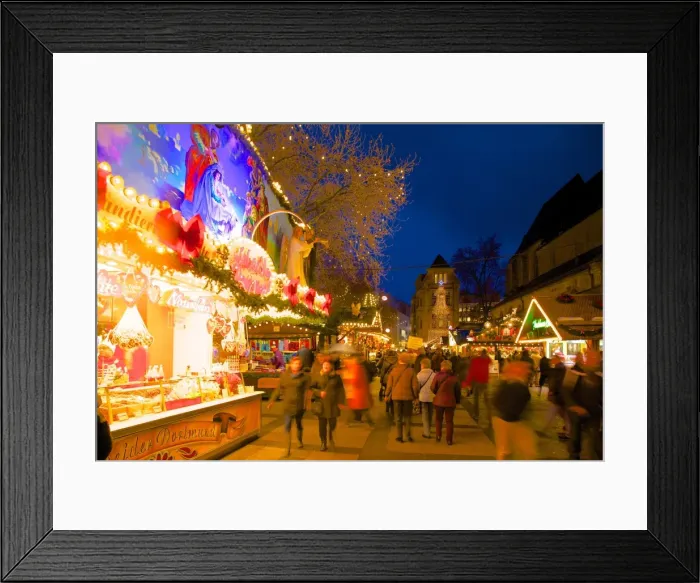 Framed Print : Christmas Market at dusk, Willy Brandt Platz, Dortmund, North Rhine-Westphalia, Germany, Europe Framed Print : Christmas Market at dusk, Willy Brandt Platz, Dortmund, North Rhine-Westphalia, Germany, Europe