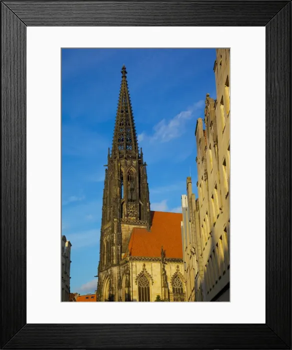 Framed Print : St. Lamberts Church on Prinzipalmarkt, Munster, North Rhine-Westphalia, Germany, Europe Framed Print : St. Lamberts Church on Prinzipalmarkt, Munster, North Rhine-Westphalia, Germany, Europe