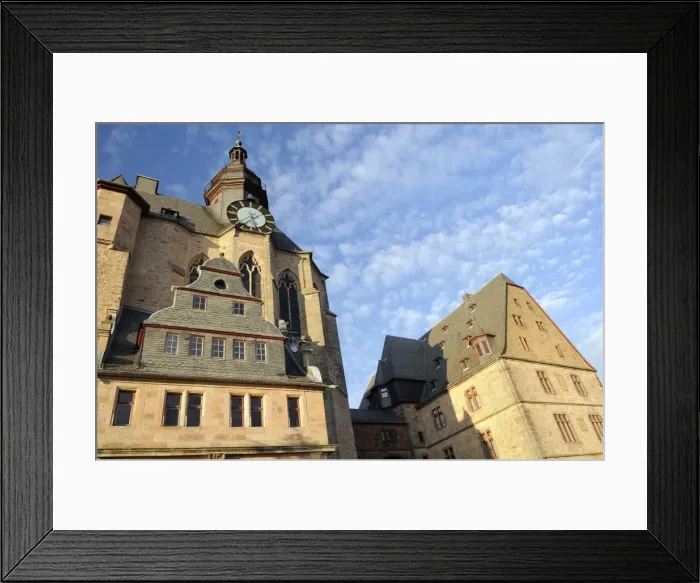 Framed Print : Landgrave castle clock tower, University Museum of Cultural History, Marburg, Hesse, Germany, Europe Framed Print : Landgrave castle clock tower, University Museum of Cultural History, Marburg, Hesse, Germany, Europe
