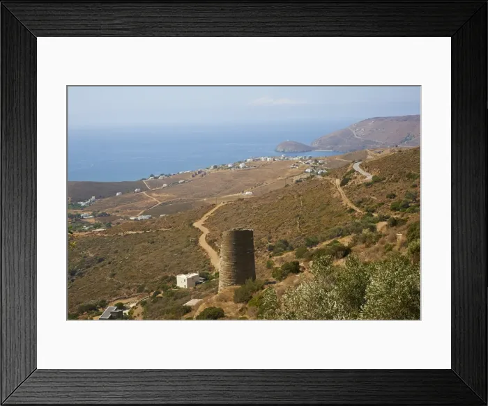 Framed Print : Hellenic tower, Agios Petros, Andros Island, Cyclades, Greek Islands, Greece, Europe Framed Print : Hellenic tower, Agios Petros, Andros Island, Cyclades, Greek Islands, Greece, Europe