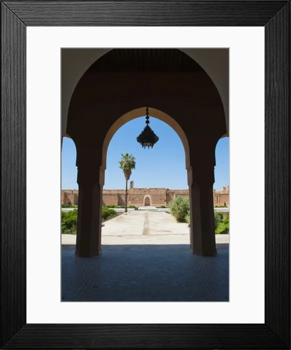 Framed Print : Arch at El Badi Palace, Marrakech, Morocco, North Africa, Africa Framed Print : Arch at El Badi Palace, Marrakech, Morocco, North Africa, Africa
