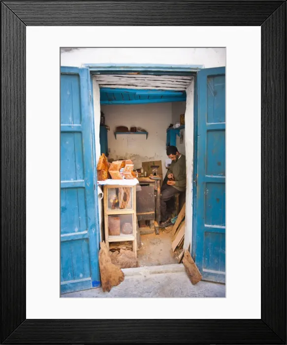 Framed Print : Carpenter in Old Medina, Essaouira, formerly Mogador, UNESCO World Heritage Site, Morocco, North Africa, Africa Framed Print : Carpenter in Old Medina, Essaouira, formerly Mogador, UNESCO World Heritage Site, Morocco, North Africa, Africa
