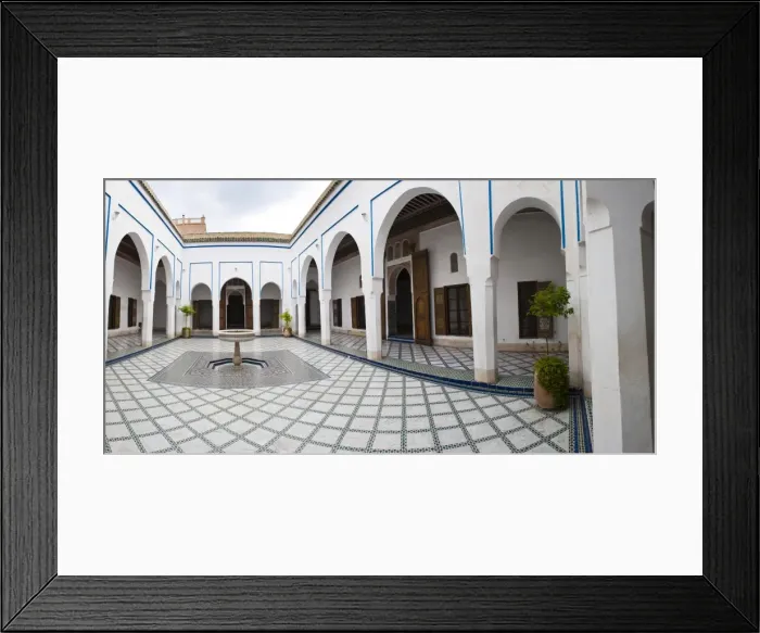 Framed Print : Courtyard at El Bahia Palace, Marrakech, Morocco, North Africa, Africa Framed Print : Courtyard at El Bahia Palace, Marrakech, Morocco, North Africa, Africa