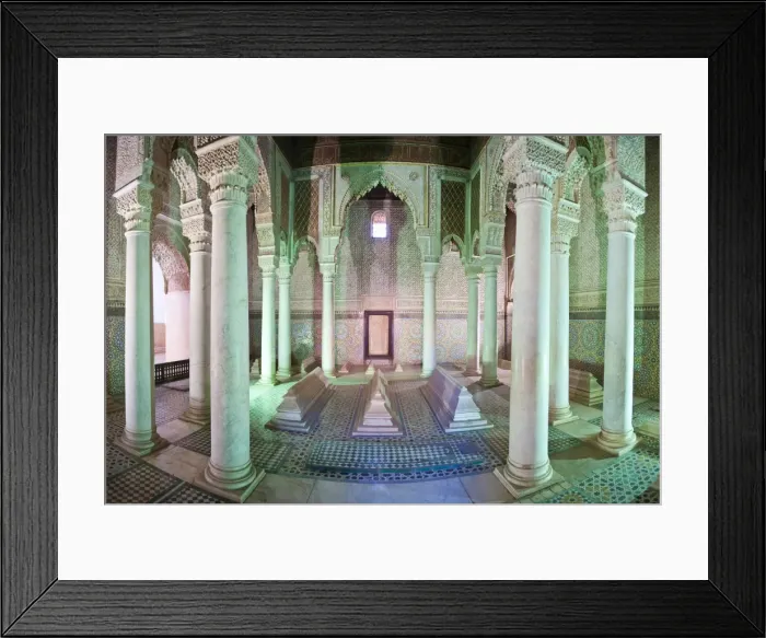 Framed Print : Interior of the Saadien Tombs, Marrakech, Morocco, North Africa, Africa Framed Print : Interior of the Saadien Tombs, Marrakech, Morocco, North Africa, Africa