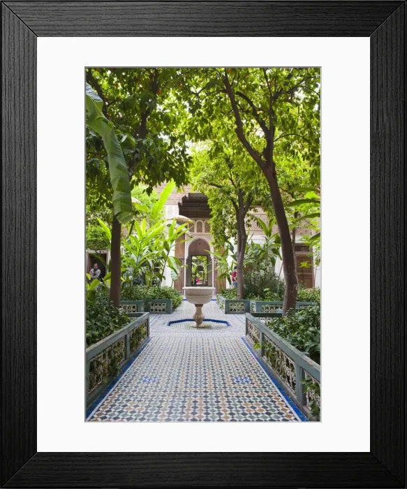 Framed Print : El Bahia Palace courtyard, Marrakech, Morocco, North Africa, Africa Framed Print : El Bahia Palace courtyard, Marrakech, Morocco, North Africa, Africa