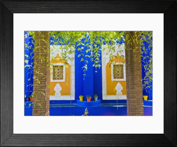 Framed Print : Majorelle Gardens (Gardens of Yves Saint-Laurent), Marrakech, Morocco, North Africa, Africa Framed Print : Majorelle Gardens (Gardens of Yves Saint-Laurent), Marrakech, Morocco, North Africa, Africa
