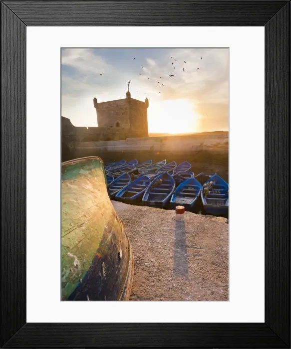 Framed Print : Blue fishing boats in Essaouira Port, formerly Mogador, Morocco, North Africa, Africa Framed Print : Blue fishing boats in Essaouira Port, formerly Mogador, Morocco, North Africa, Africa