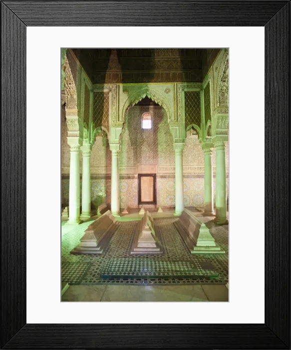 Framed Print : Interior of the Saadien Tombs, Marrakech, Morocco, North Africa, Africa Framed Print : Interior of the Saadien Tombs, Marrakech, Morocco, North Africa, Africa