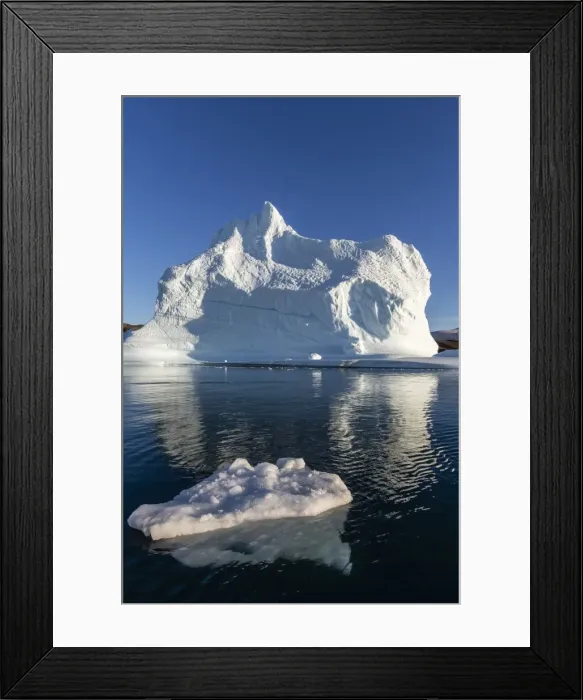Framed Print : Grounded icebergs, Rode O (Red Island), Scoresbysund, Northeast Greenland, Polar Regions Framed Print : Grounded icebergs, Rode O (Red Island), Scoresbysund, Northeast Greenland, Polar Regions